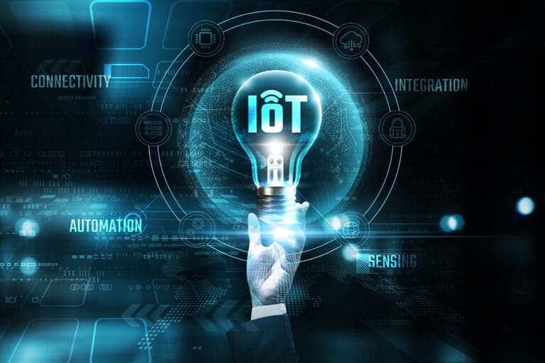 Ilustración de la tecnología IoT para mejorar la eficiencia energética