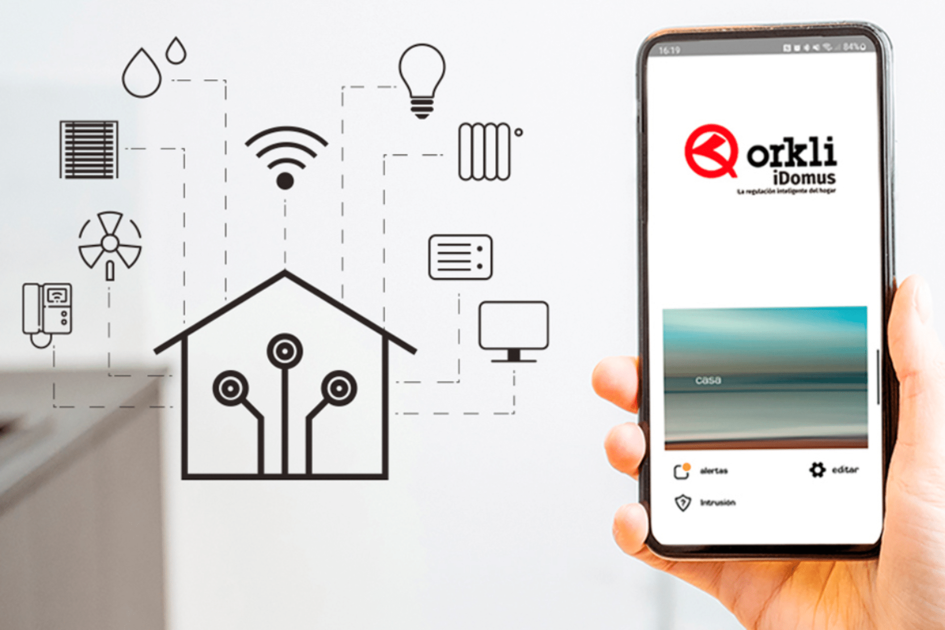 idomus, sistema inteligente que conecta las soluciones de orkli en el hogar